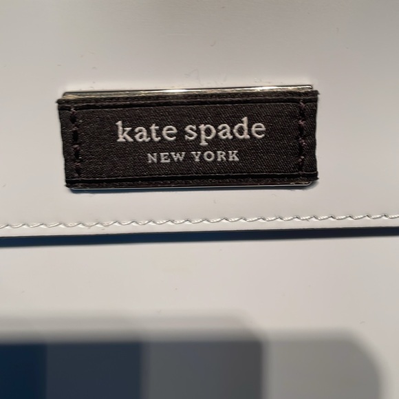 Kate Spade Ice Blue Sam Icon Spazzolato Leather Crossbody Bag with Bag Charm - Picture 5 of 10